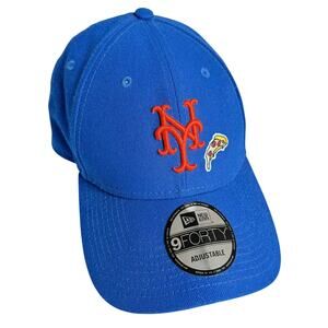 New Era New York Mets Blue 9FORTY Adjustable Cap Pizza Rat Patch